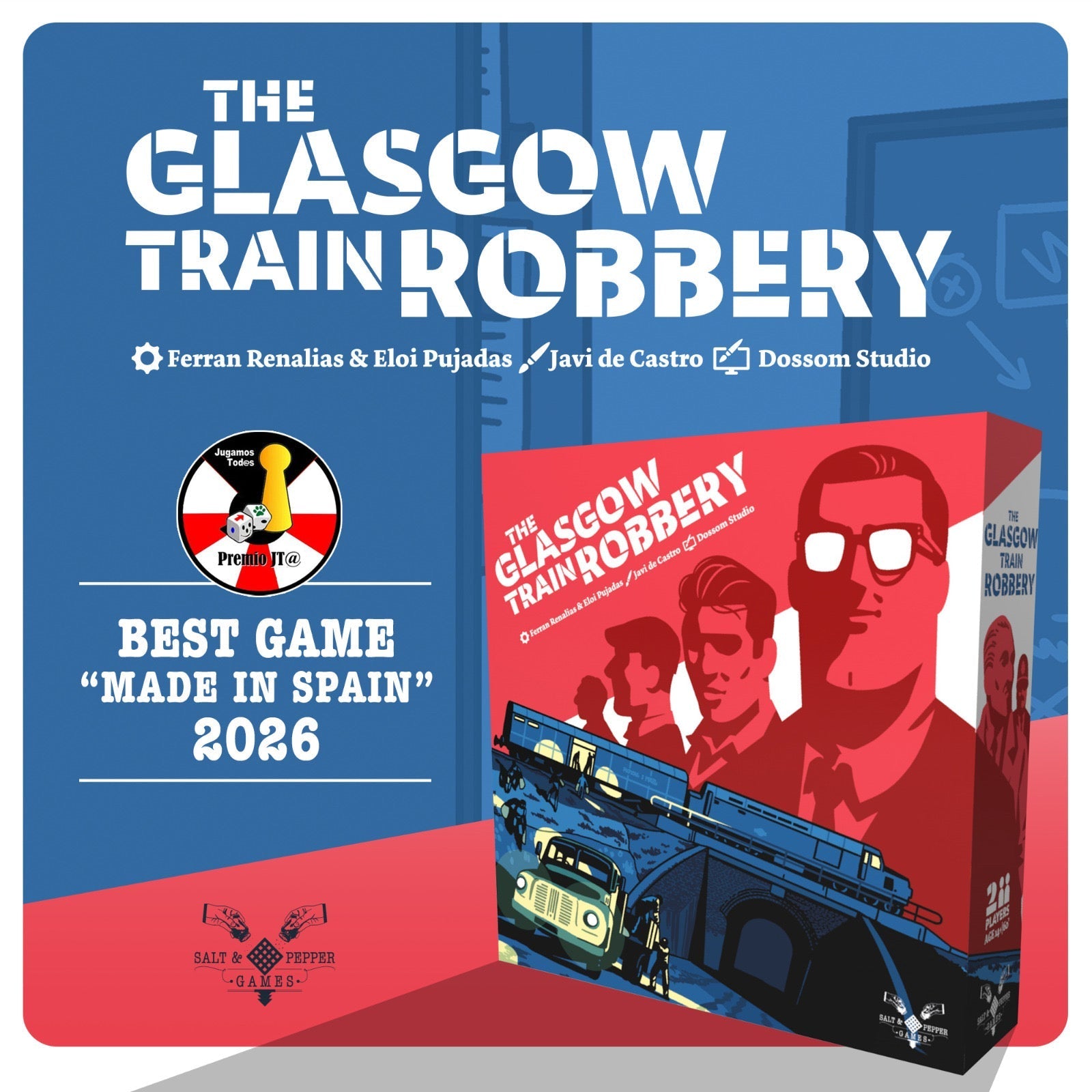 🏆 ¡The Glasgow Train Robbery elegido Mejor Juego “Made in Spain” en la Feria Internacional de Córdoba!