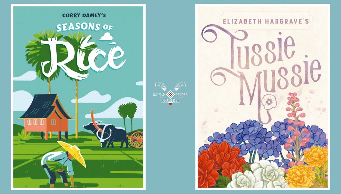 'Tussie Mussie' y 'Seasons of Rice' se unen a la familia de Salt & Pepper Games
